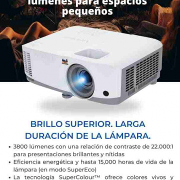 Proyector SVGA DLP de 3800 lúmenes